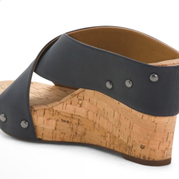 NWOT Lucky Brand MYKALA Cork Wedge Sandals - Picture 4 of 8
